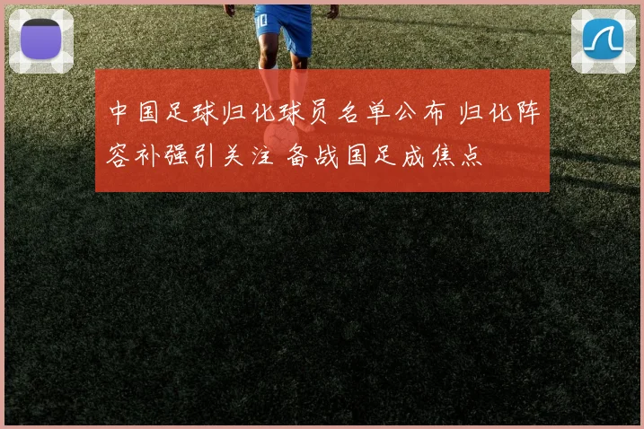 中国足球归化球员名单公布 归化阵容补强引关注 备战国足成焦点